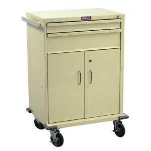 Harloff V-Series Tall Procedure Cart, Two Drawers with Key Lock