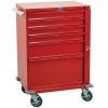 Harloff V-Series Tall Emergency Cart, 30' Cabinet and Six Drawers with Breakaway Lock