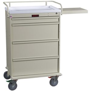 Harloff Value Medication Cart, 150 Cards with Key Lock - Standard Package