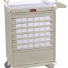 Harloff VLT36BIN3, Value Line Medication Cart, 36 – 3.5' Bins with Key Lock, Standard Package