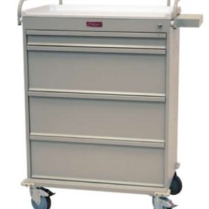 Harloff Value Punch Card Medication Cart, Pull Out Shelf and Adjustable Punch Card Row Dividers with Key Lock - 480 Cards