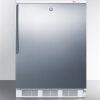 Accucold VT65MLSSHV 3.5 cu ft ADA Compliant All-Freezer w/ Stainless Steel Door & Vertical Handle (Temperature Range: -12єC to -25єC)