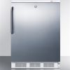 Accucold VT65MLSSTB 3.5 cu ft All-Freezer w/ Stainless Steel Door & Towel Bar Handle (Temperature Range: -12°C to -25°C)
