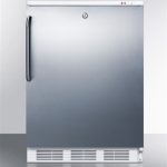 Accucold VT65MLSSTB 3.5 cu ft All-Freezer w/ Stainless Steel Door & Towel Bar Handle (Temperature Range: -12°C to -25°C)