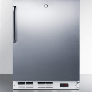 AccuCold VT65MLSSTBADA 3.5 cu ft ADA Compliant All-Freezer w/ Stainless Steel Door & Towel Bar Handle (Temperature Range: -12°C to -25°C)