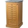 Harloff Unit Dose Medication Cart with Wood Laminate, Drawer Dividers and Key Lock - 108 Boxes