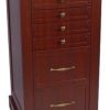 Harloff Treatment Cart with Wood Laminate, Six Drawer and Key Lock