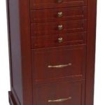 Harloff Treatment Cart with Wood Laminate, Six Drawer and Key Lock