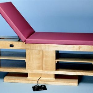 Bailey Professional Hi-Low Treatment Table w/ Shelves and Adjustable Backrest